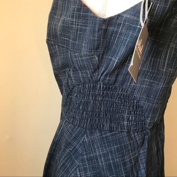 Marled Chambray Button Down Midi Dress•NWT - Picture 5 of 8